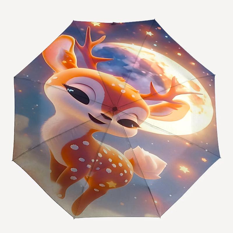 1pc Deer umbrella automatic open/close, 8-Rib Durable Frame, Compact Folding Design, Ideal Birthday/Holiday Gift 1145A
1pc Deer umbrella automatic open/close, 8-Rib Durable Frame, Compact Folding Design, Ideal Birthday/Holiday Gift 1145A
