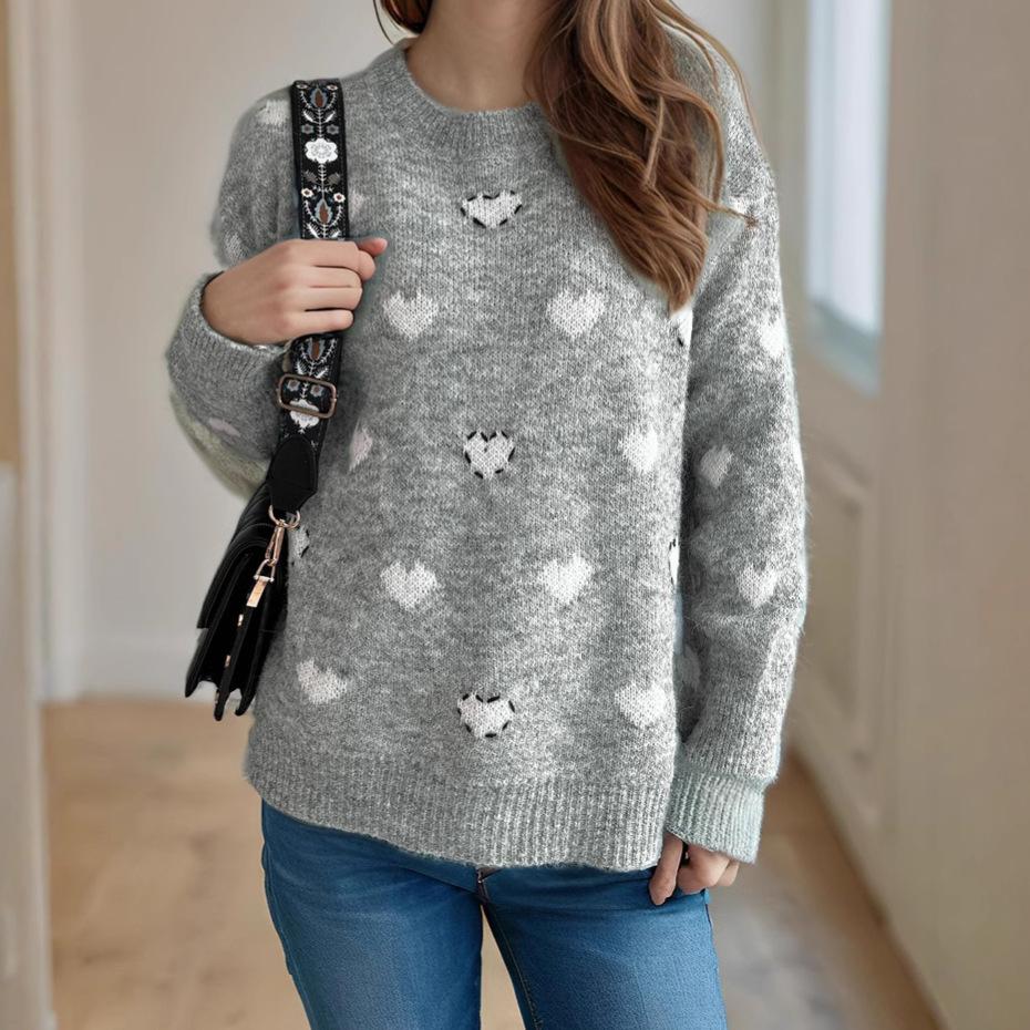 Autumn and winter new product design sense, caring jacquard casual round neck pullover sweater, women s loose and slimming knitted top 3496 S серый
Autumn and winter new product design sense, caring jacquard casual round neck pullover sweater, women s loose and slimming knitted top 3496 S серый