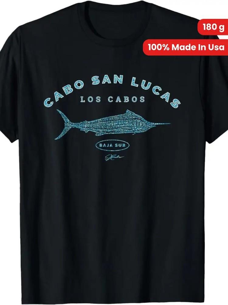 100% Made in USA, 180g Cabo San Lucas Blue Marlin T-Shirt T-Shirt 4XL
100% Made in USA, 180g Cabo San Lucas Blue Marlin T-Shirt T-Shirt 4XL