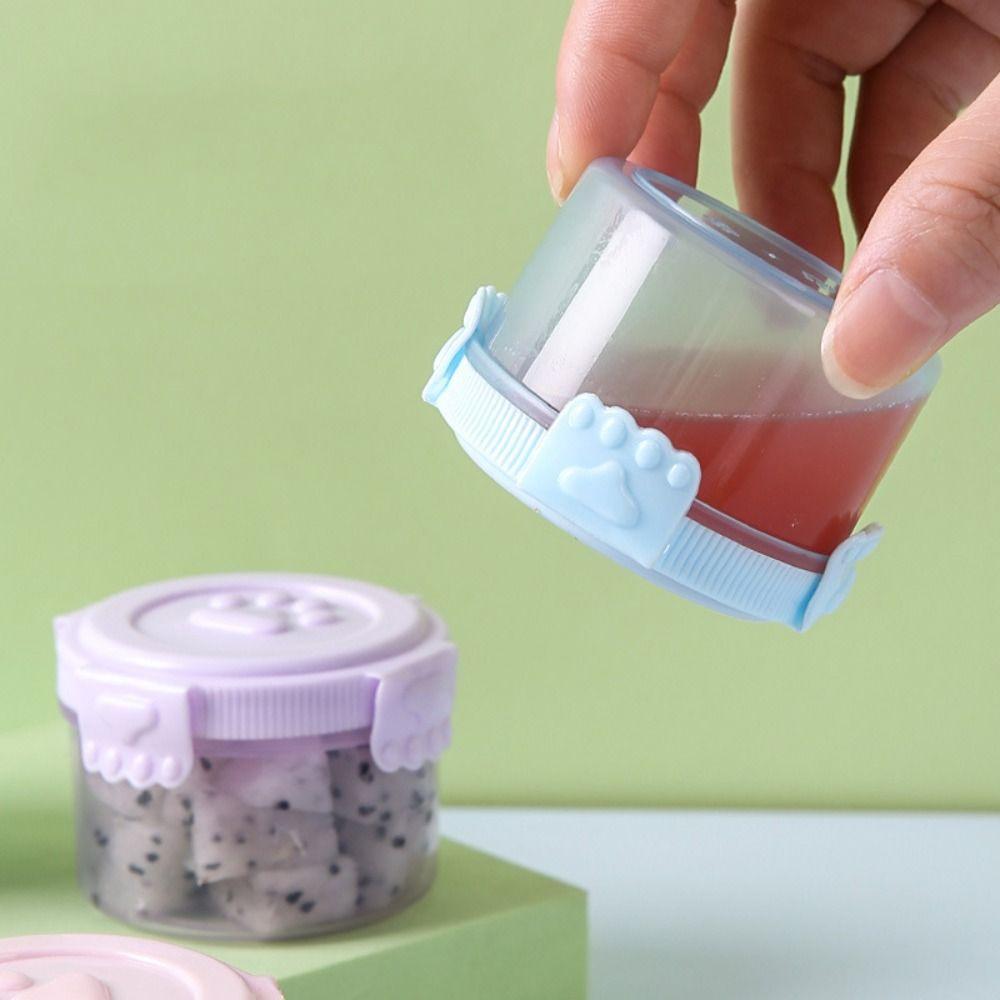 Round/square Sauce Box Cat Paw Pattern Lid Salad Dressing Containers Mini Crisper Box Ketchup purple-round
Round/square Sauce Box Cat Paw Pattern Lid Salad Dressing Containers Mini Crisper Box Ketchup purple-round