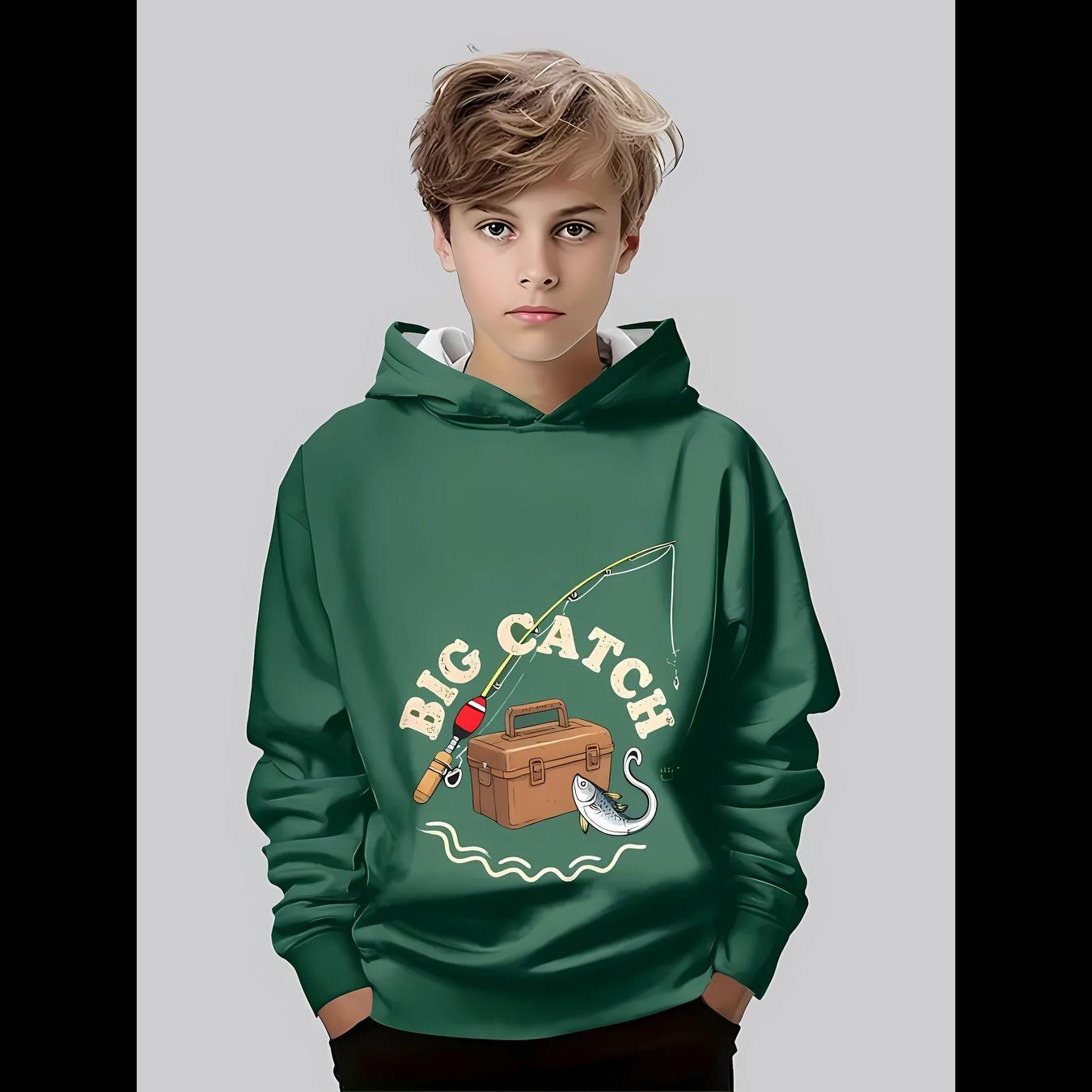 The 2025 autumn new comfortable children s hoodie with 3D fishing rod pattern printing 13-14Y
The 2025 autumn new comfortable children s hoodie with 3D fishing rod pattern printing 13-14Y