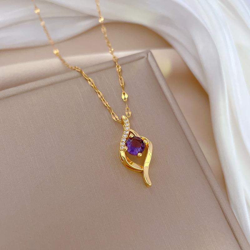 Simple Classic Zircon Geometric Pendant Necklace for Women Elegant Stainless Steel Chain Jewelry Accessories Gifts for Friends
Simple Classic Zircon Geometric Pendant Necklace for Women Elegant Stainless Steel Chain Jewelry Accessories Gifts for Friends
