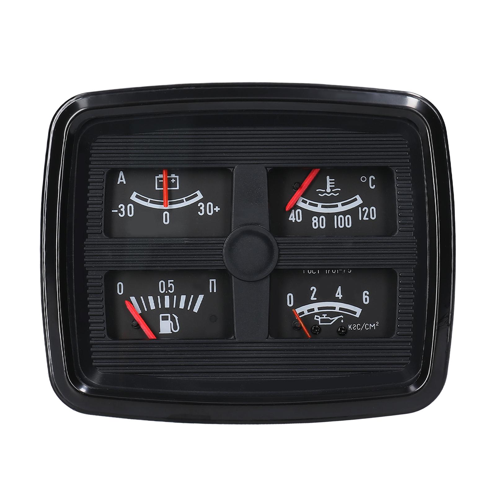 4 in 1 Car Instrument Assembly Oil Pressure Gauge Automotive Fuel Water Temperature Gauge Ammeter 12V with Backlight for Cars Trucks SUVs
4 in 1 Car Instrument Assembly Oil Pressure Gauge Automotive Fuel Water Temperature Gauge Ammeter 12V with Backlight for Cars Trucks SUVs