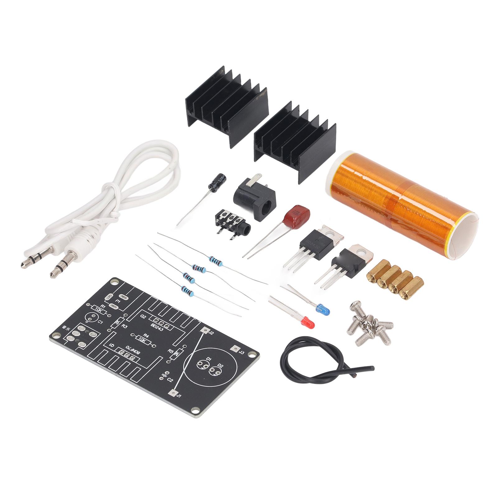 15W Mini Music Tesla Coil Kit DIY Mini Tesla Coil Plasma Speaker Kit DIY Soldering Project for Teens Kids Adults Thanksgiving Christmas Gift
15W Mini Music Tesla Coil Kit DIY Mini Tesla Coil Plasma Speaker Kit DIY Soldering Project for Teens Kids Adults Thanksgiving Christmas Gift