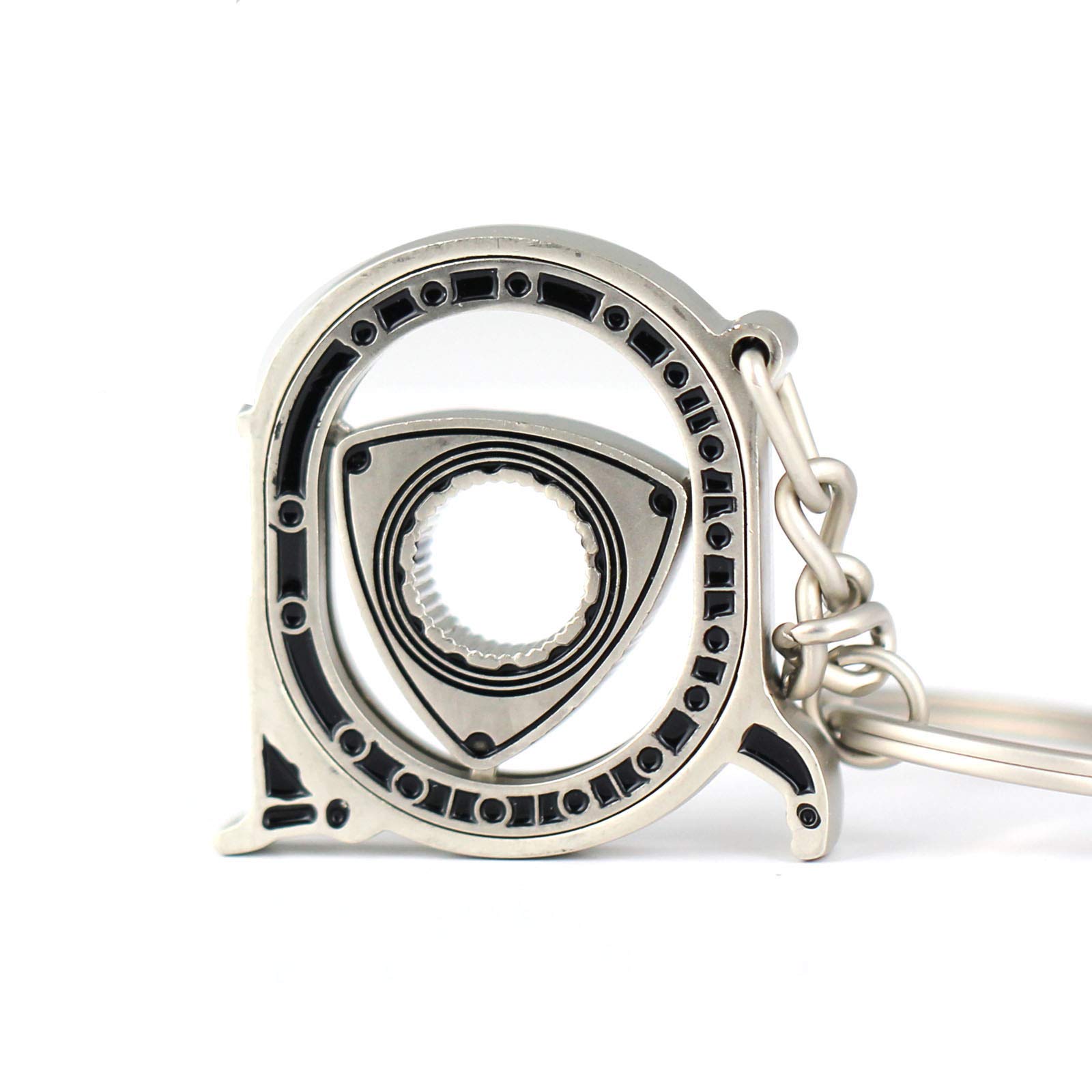 360 Degree Rotating Mazda Rotor Key Chain Creative Auto Parts Engine Model Keychain Fixed Fan Favorite Gift (Silver)
360 Degree Rotating Mazda Rotor Key Chain Creative Auto Parts Engine Model Keychain Fixed Fan Favorite Gift (Silver)