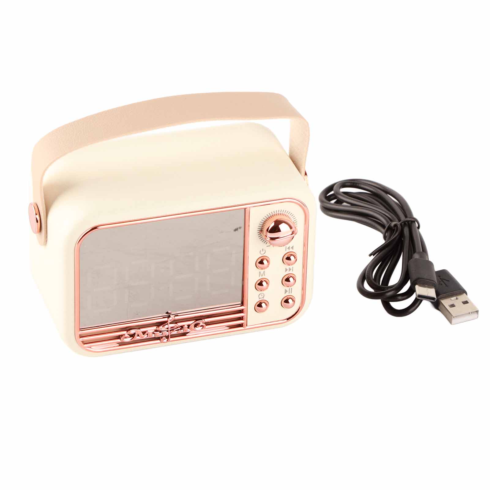 Retro Portable Bluetooth Speaker Wireless Mini Bluetooth Speaker Classical Retro Music Player Sound білий
Retro Portable Bluetooth Speaker Wireless Mini Bluetooth Speaker Classical Retro Music Player Sound білий