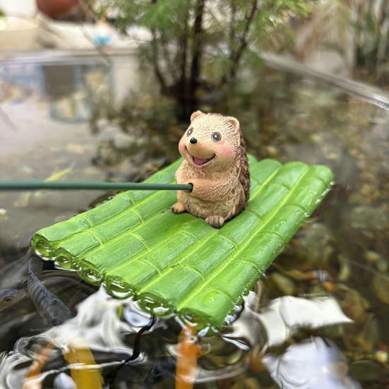 Aquarium Ornament Resin Hedgehog Bamboo Raft Shape Statue Fishing Decor Waterproof Garden Home Decoration Hedgedog
Aquarium Ornament Resin Hedgehog Bamboo Raft Shape Statue Fishing Decor Waterproof Garden Home Decoration Hedgedog
