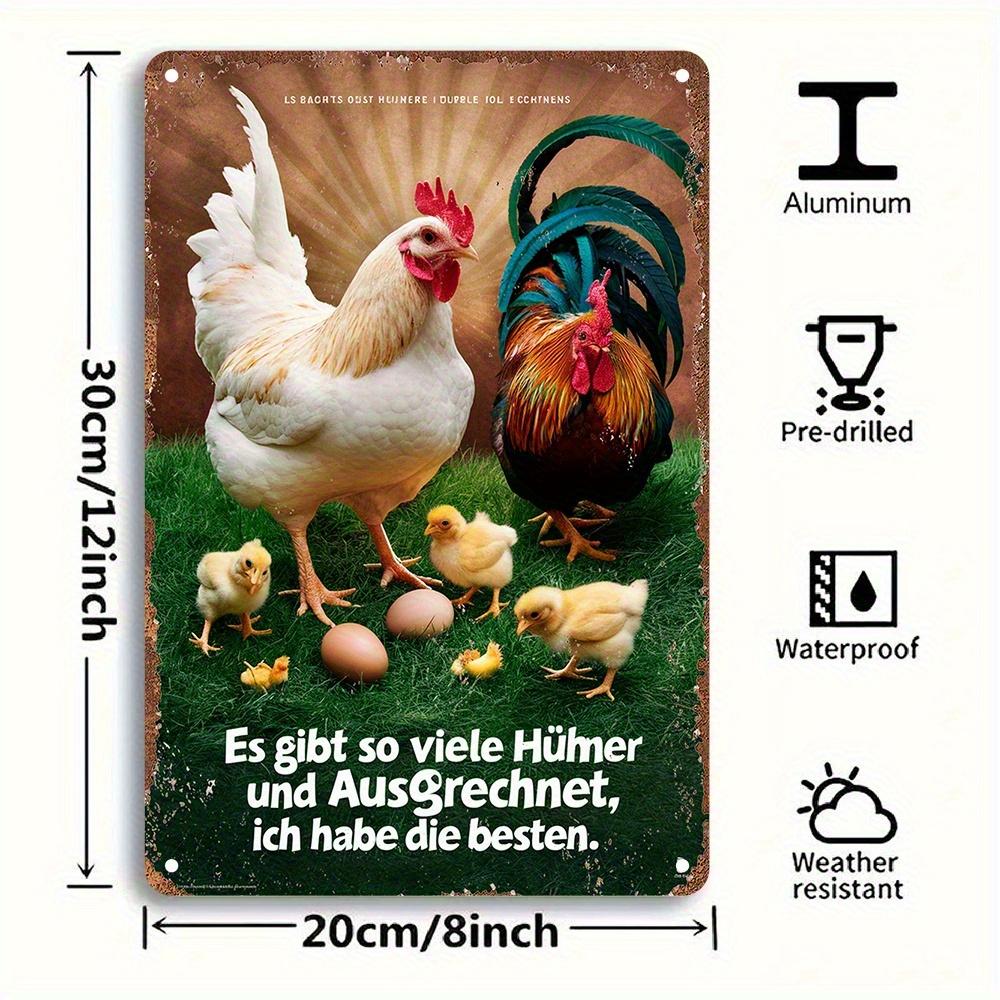 Novelty Ich Habe Die Besten Huhner Sign Heavy Duty Iron Tinplate Decor for German Farm Home Coop 20x30cm(7.8x11.8inch)
Novelty Ich Habe Die Besten Huhner Sign Heavy Duty Iron Tinplate Decor for German Farm Home Coop 20x30cm(7.8x11.8inch)