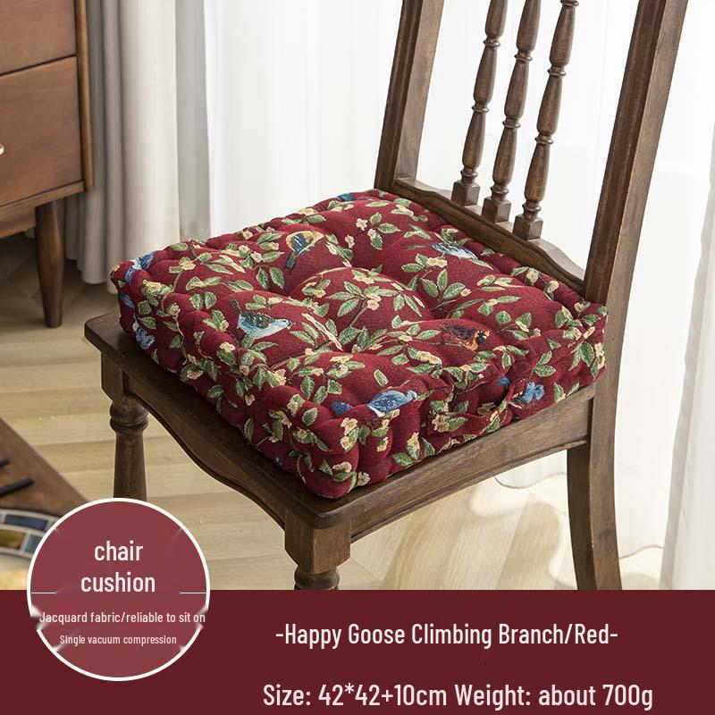 Retro American Style Thickened Fabric Seat Cushion - All Seasons, Light Luxury, Square Design for Dining Chairs 40*40*8cm
Retro American Style Thickened Fabric Seat Cushion - All Seasons, Light Luxury, Square Design for Dining Chairs 40*40*8cm