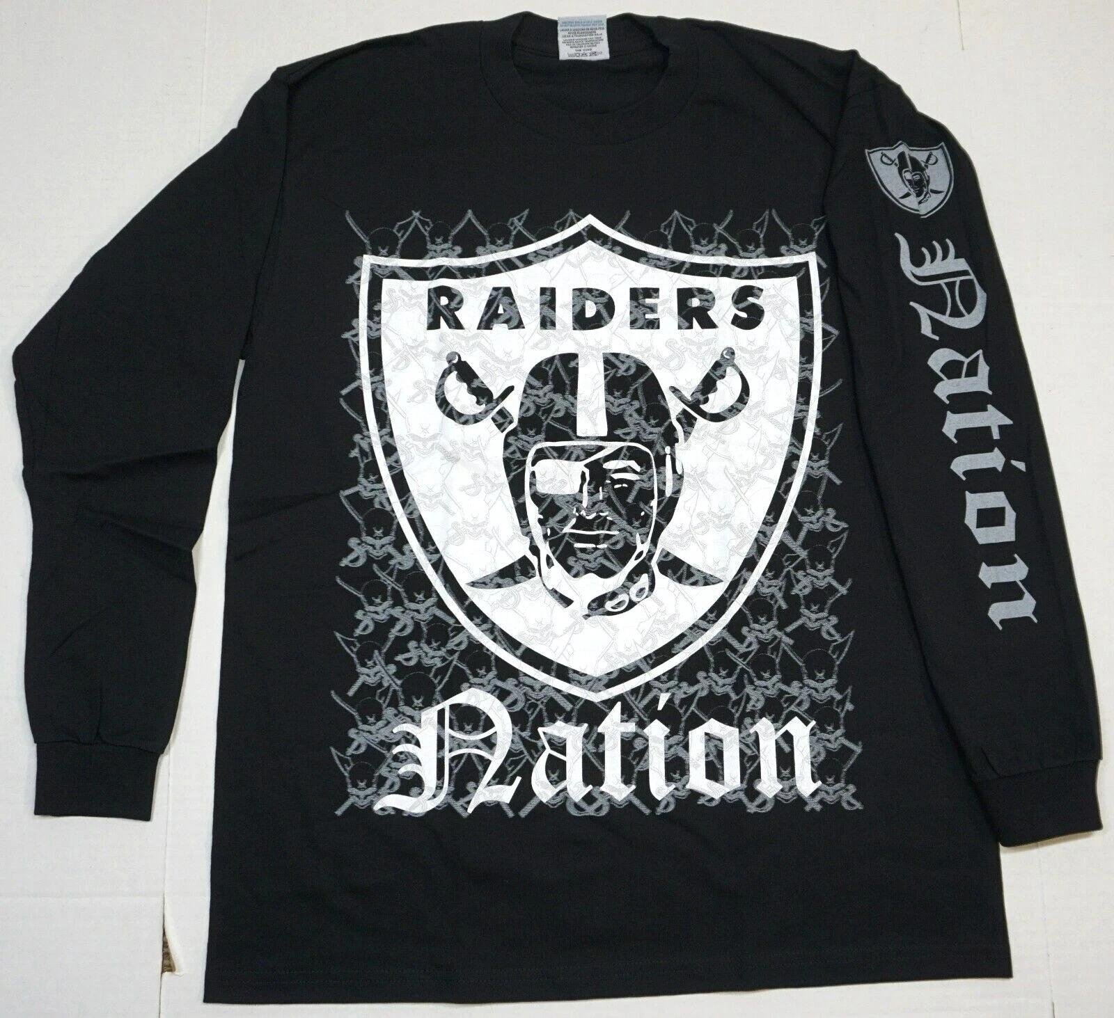 RAIDER NATION Лонгслив Серебристо-Черный Футболка Raiders Мужская Новая S
RAIDER NATION Лонгслив Серебристо-Черный Футболка Raiders Мужская Новая S