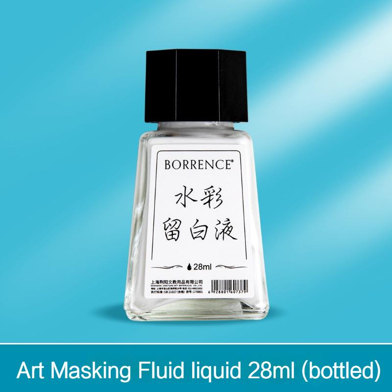 Borrence Watercolor Art Masking Fluid 28ML White for Opaque Areas of Drawing Watercolour Paper Gouache Painting Art Supplies
Borrence Watercolor Art Masking Fluid 28ML White for Opaque Areas of Drawing Watercolour Paper Gouache Painting Art Supplies