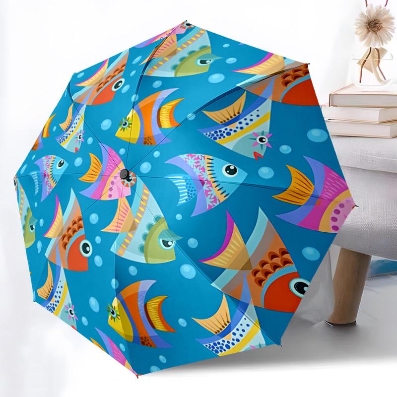 1pc Fish Pattern Automatic Folding Umbrella Durable Iron Frame,All Seasons Home Travel Outdoor Multifunctional Umbrella yy251115144
1pc Fish Pattern Automatic Folding Umbrella Durable Iron Frame,All Seasons Home Travel Outdoor Multifunctional Umbrella yy251115144