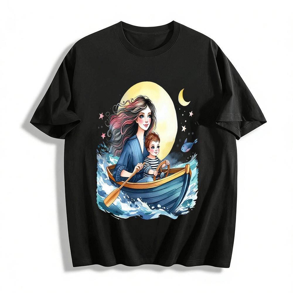 Nautical Mom And Kid Print Casual Top For Adults Kids Pure cotton T-shirt XXS
Nautical Mom And Kid Print Casual Top For Adults Kids Pure cotton T-shirt XXS
