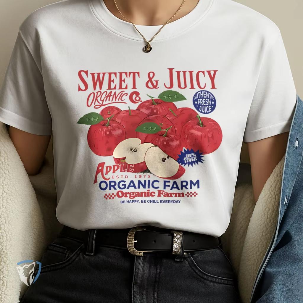 American Retro Summer Apple Sweet Farm Pattern INS Style Commuting Y2K Casual Cotton Womens Tshirt 4XL
American Retro Summer Apple Sweet Farm Pattern INS Style Commuting Y2K Casual Cotton Womens Tshirt 4XL