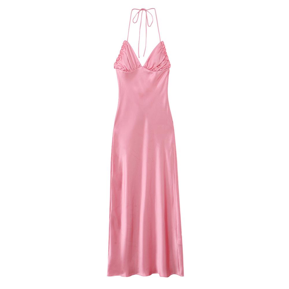 2025 Spring Women s Silk Satin Sleeveless Halter Dress - Slim, Sexy, and Chic XS розовый
2025 Spring Women s Silk Satin Sleeveless Halter Dress - Slim, Sexy, and Chic XS розовый