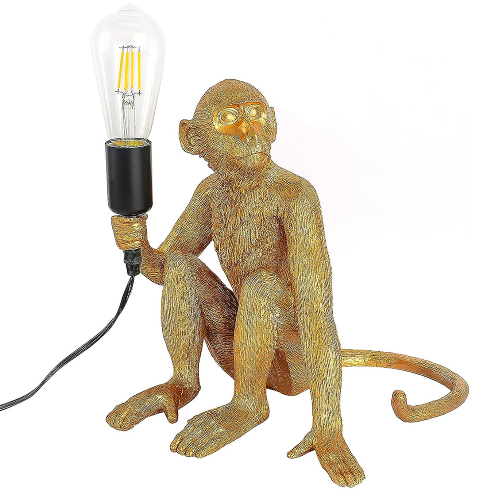 Monkey Table Light, Vintage Creative Animal Statue Desk Lamp for Home Decor, Living Room, Bedroom, Resin Material-Gold Gold білий
Monkey Table Light, Vintage Creative Animal Statue Desk Lamp for Home Decor, Living Room, Bedroom, Resin Material-Gold Gold білий