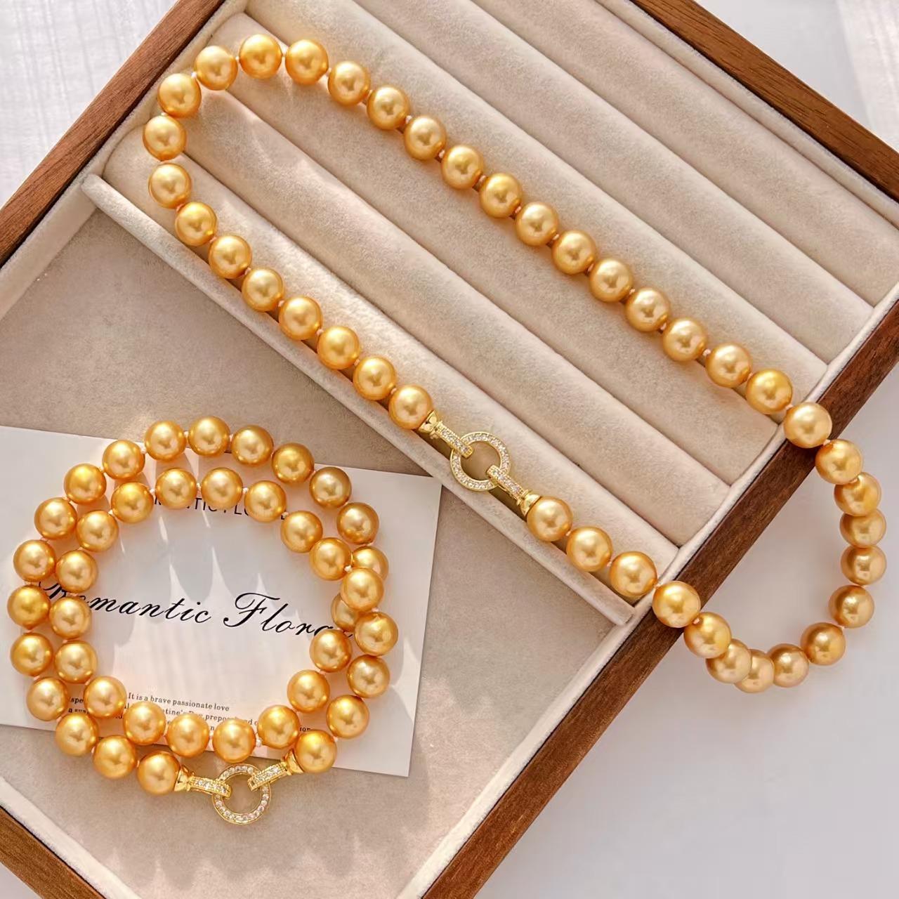 High Quality 10Mm Retro Premium Mermaid Ji Gold Artificial Crystal Pearl Necklace Clavicle Chain
High Quality 10Mm Retro Premium Mermaid Ji Gold Artificial Crystal Pearl Necklace Clavicle Chain