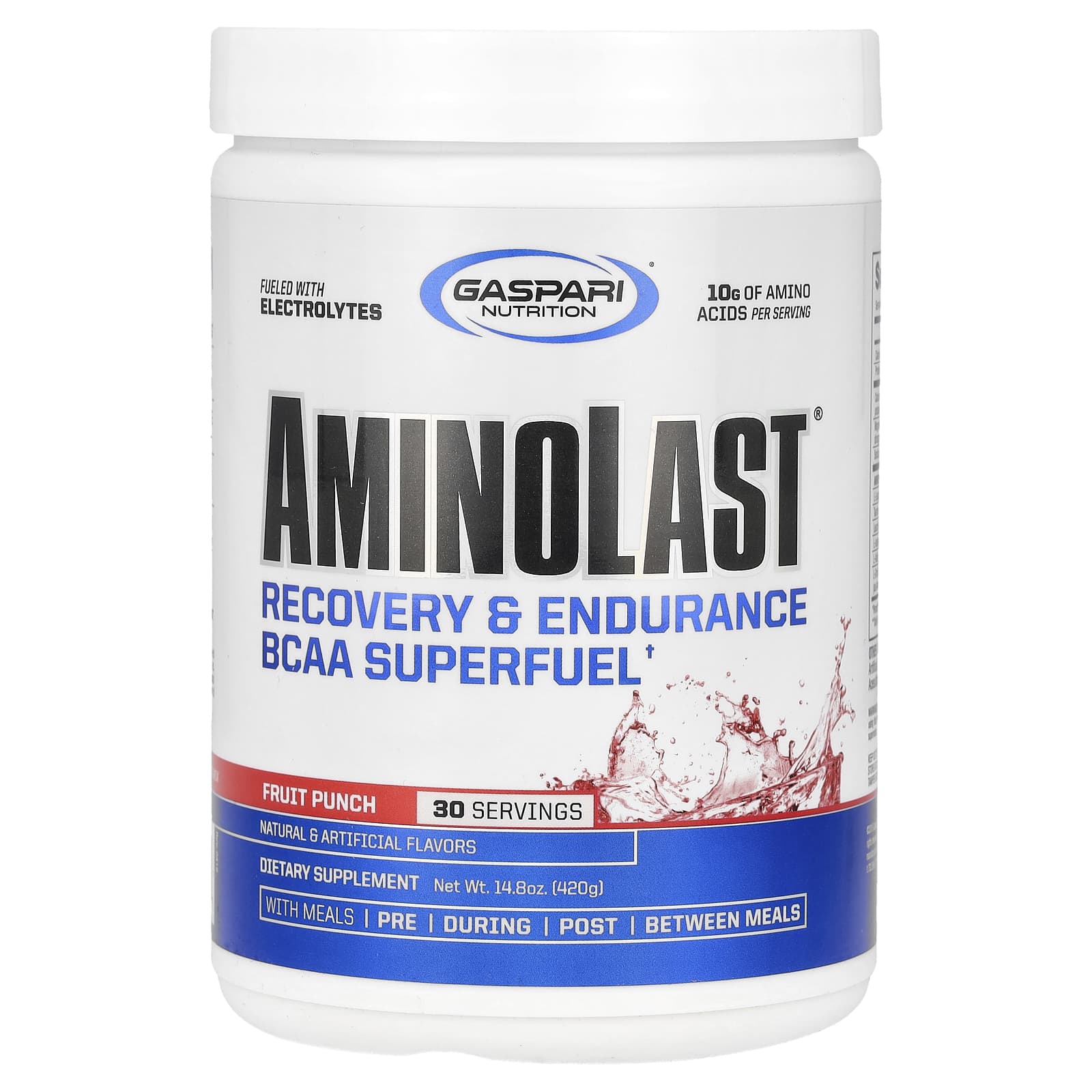 Aminolast®, Bcaa Super Fuel, Recovery & Endurance Boost, Fruit Punch Flavor, 420G (14.8Oz)
Aminolast®, Bcaa Super Fuel, Recovery & Endurance Boost, Fruit Punch Flavor, 420G (14.8Oz)