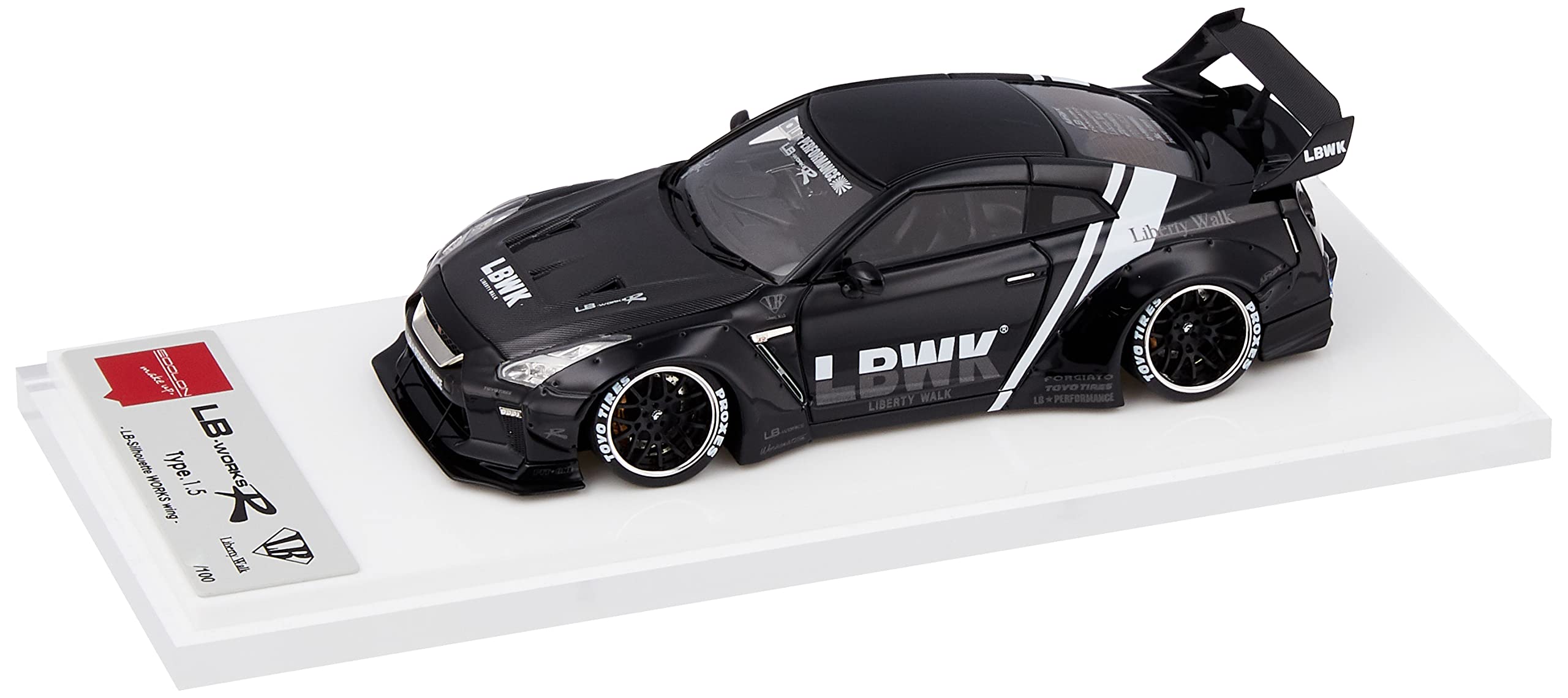 EIDOLON LB WORKS Type Works Stripe Готовая модель LB015A 1/43 GT-R 1.5 (Силуэт Свинг) Черно-белый чёрный
EIDOLON LB WORKS Type Works Stripe Готовая модель LB015A 1/43 GT-R 1.5 (Силуэт Свинг) Черно-белый чёрный