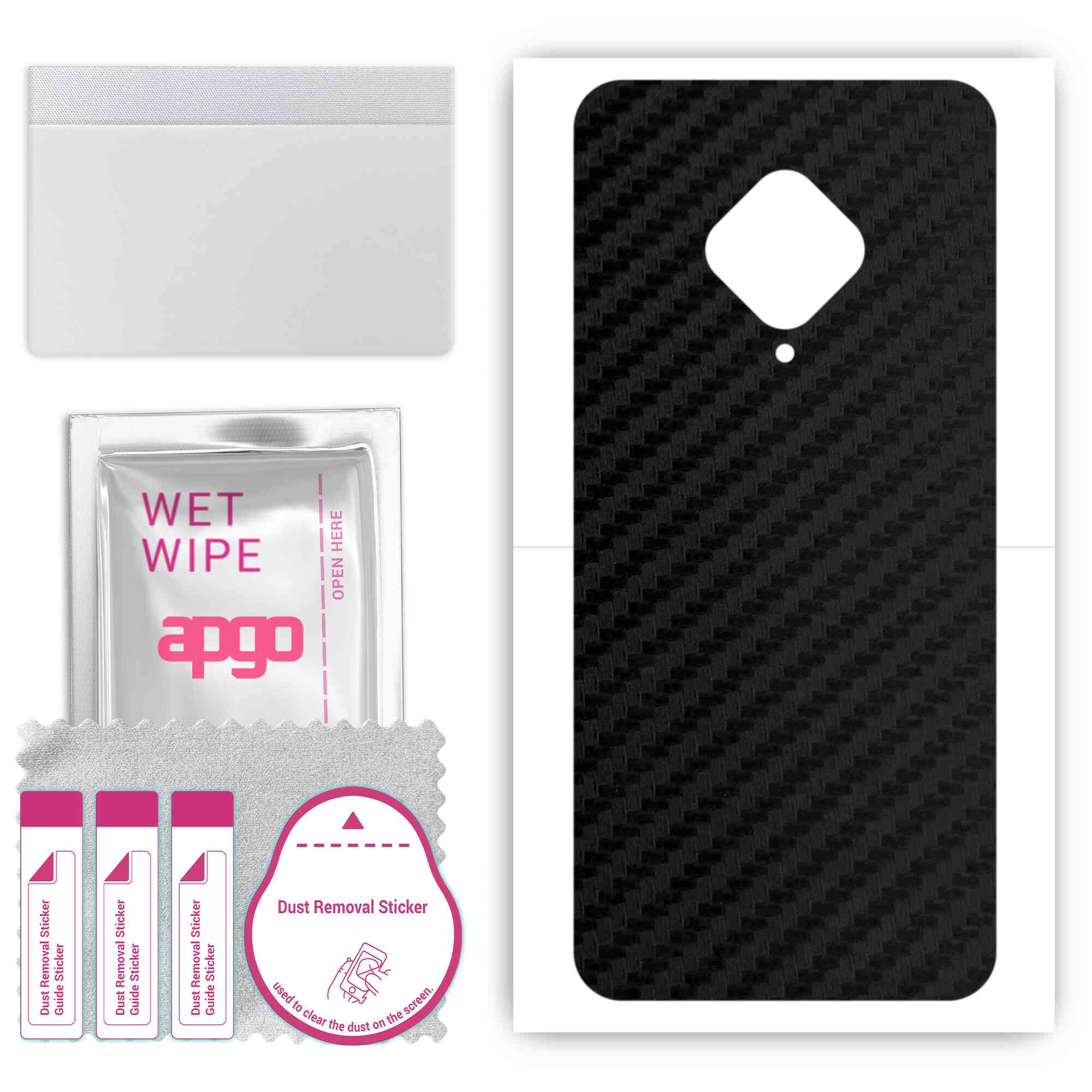 apgo Protective Skin Sticker for the back compatible with Vivo X50E, Wrap Film, Foil, Vinyl - Pattern Carbon Black
apgo Protective Skin Sticker for the back compatible with Vivo X50E, Wrap Film, Foil, Vinyl - Pattern Carbon Black