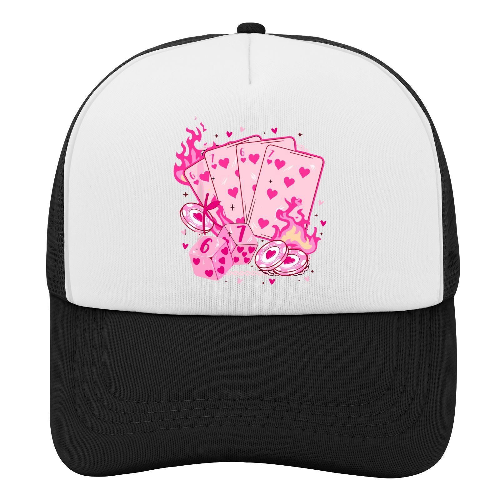 Pink Hearts Gambling Game Trucker Hat Polyblend Adjustable Casual Visor Cap for Adults One Size
Pink Hearts Gambling Game Trucker Hat Polyblend Adjustable Casual Visor Cap for Adults One Size