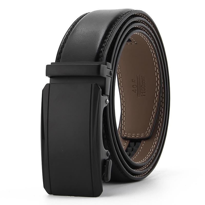 Новый стиль Ремень из второго слоя коровьей кожи Мужской с автоматической пряжкой Натуральная коровья кожа Деловой и повседневный ремень 110-130cm
Новый стиль Ремень из второго слоя коровьей кожи Мужской с автоматической пряжкой Натуральная коровья кожа Деловой и повседневный ремень 110-130cm