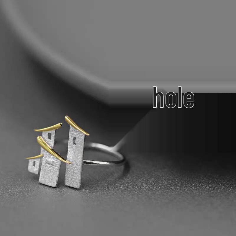 Impression of Jiangnan: Women s Minimalist Open Ring – Artistic Architecture-Inspired Design Adjustable Open Size
Impression of Jiangnan: Women s Minimalist Open Ring – Artistic Architecture-Inspired Design Adjustable Open Size