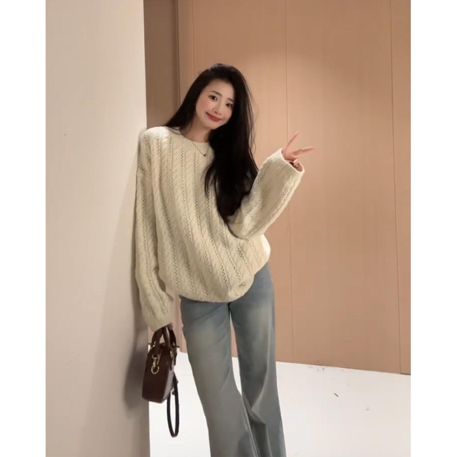 Women s Winter Loose Knit Pullover & Jeans Set - Stylish Two-Piece OOTD Outfit 2XL (recommended for 125-140 jin)
Women s Winter Loose Knit Pullover & Jeans Set - Stylish Two-Piece OOTD Outfit 2XL (recommended for 125-140 jin)