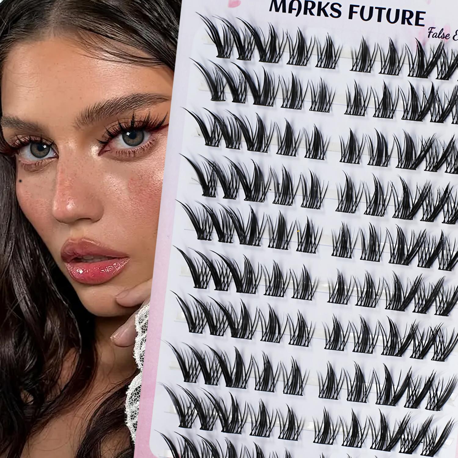 10 Rows of 100 Clusters C Curl Individual Fox-Style False Eyelashes, Natural and Thick Single-Section Pure Natural Makeup for Home Use MIX
10 Rows of 100 Clusters C Curl Individual Fox-Style False Eyelashes, Natural and Thick Single-Section Pure Natural Makeup for Home Use MIX