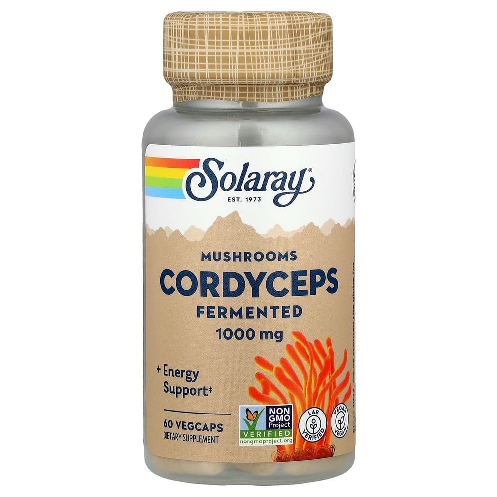 Solaray Fermented Cordyceps Mushroom 1000mg Vegetarian Capsules, 60 Count 60 pcs - 1 ea
Solaray Fermented Cordyceps Mushroom 1000mg Vegetarian Capsules, 60 Count 60 pcs - 1 ea