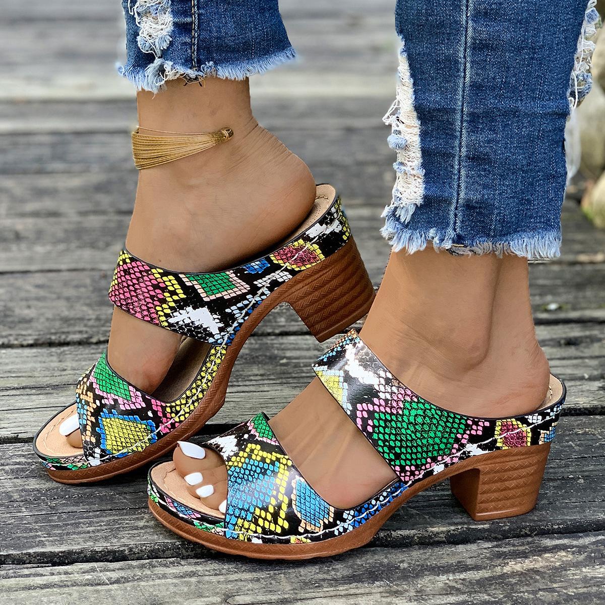 Large size women s sandals leopard print thick high heel one word fashion sandals 36 леопард друку кольору
Large size women s sandals leopard print thick high heel one word fashion sandals 36 леопард друку кольору