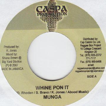 7inch Record MUNGA / HOLLOW POINT - Whine Pon It / Ring My Phone NONE Caspa Productio 2007 Japan Reggae, Ska & Dub Used
7inch Record MUNGA / HOLLOW POINT - Whine Pon It / Ring My Phone NONE Caspa Productio 2007 Japan Reggae, Ska & Dub Used