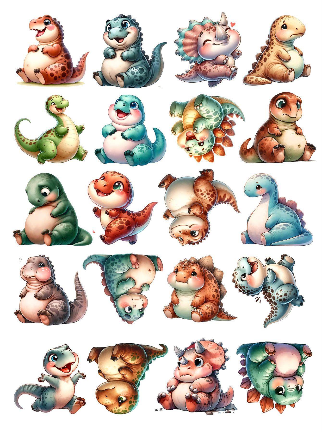 20 stickers cute cartoon chubby little dinosaur stickers scrapbook suitable for DIY crafts suitable photo albums, Ins style белый
20 stickers cute cartoon chubby little dinosaur stickers scrapbook suitable for DIY crafts suitable photo albums, Ins style белый