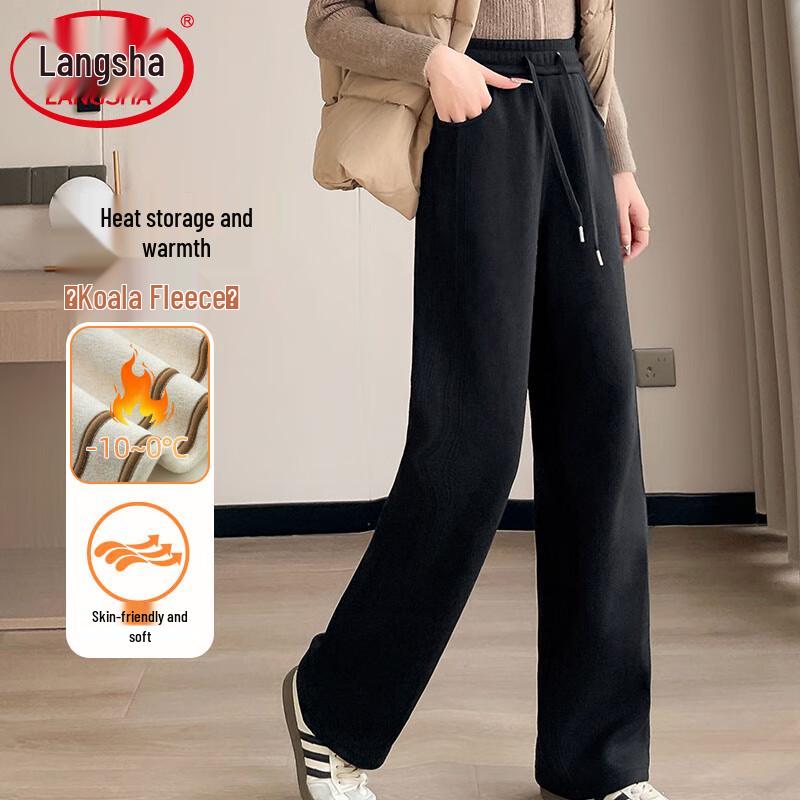 Langsha Women s Winter Fleece-Lined High-Waist Straight Wide-Leg Pants L (100-120 jin)
Langsha Women s Winter Fleece-Lined High-Waist Straight Wide-Leg Pants L (100-120 jin)