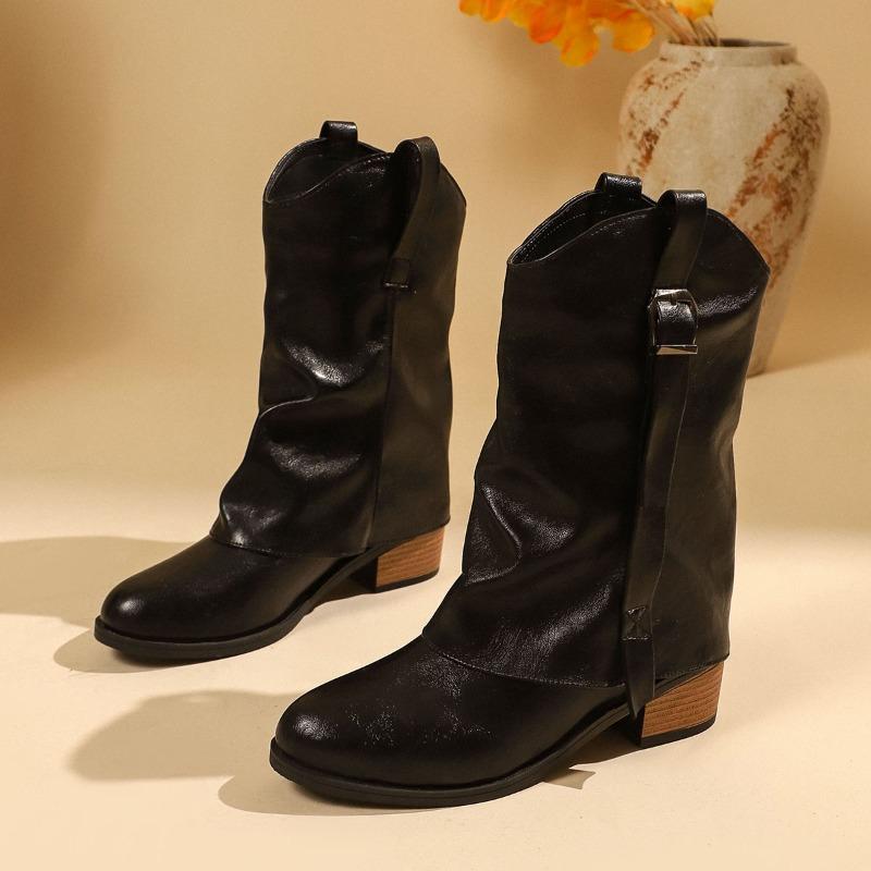 Autumn and Winter New Trouser Boots Fashion Pointed Toe Sleeve Belt Buckle Soft Sole Anti-slip Wear-resistant Block Heel Shoes 36 чёрный
Autumn and Winter New Trouser Boots Fashion Pointed Toe Sleeve Belt Buckle Soft Sole Anti-slip Wear-resistant Block Heel Shoes 36 чёрный