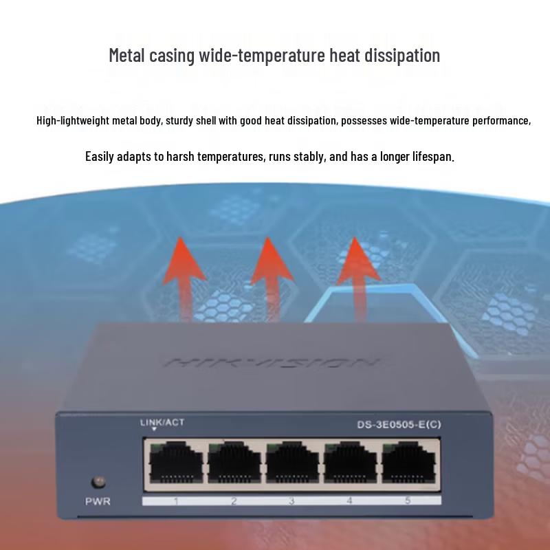 Hikvision 8-Port Gigabit Ethernet Switch CN plug (adapter included)
Hikvision 8-Port Gigabit Ethernet Switch CN plug (adapter included)