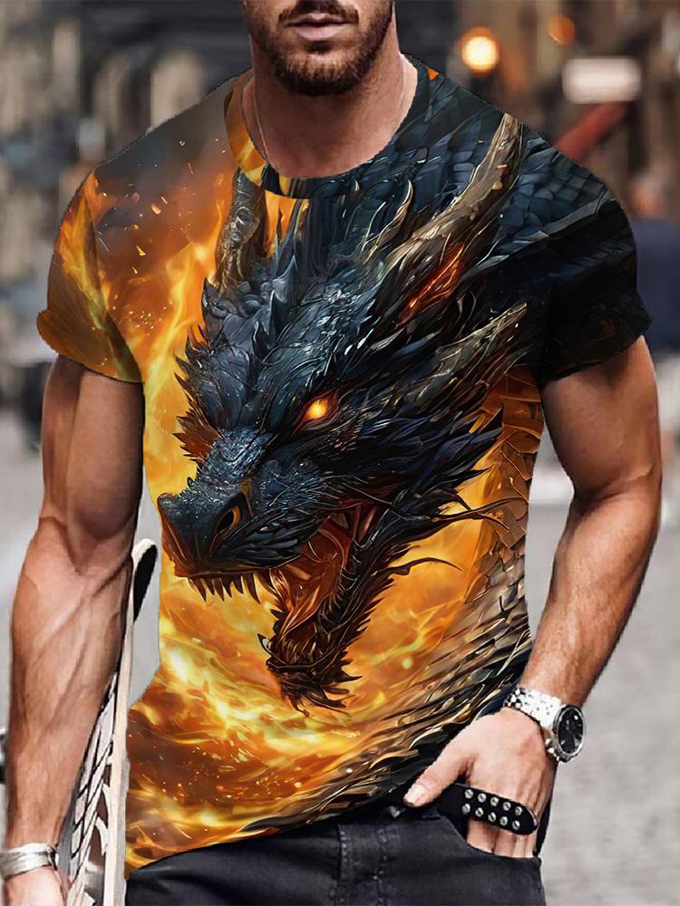 Men s Dragon Fashion 3D Printed T-shirt with Animal Pattern Summer Short Sleeved Top Trendy Harajuku Casual Round Neck Streetwear 6XL
Men s Dragon Fashion 3D Printed T-shirt with Animal Pattern Summer Short Sleeved Top Trendy Harajuku Casual Round Neck Streetwear 6XL