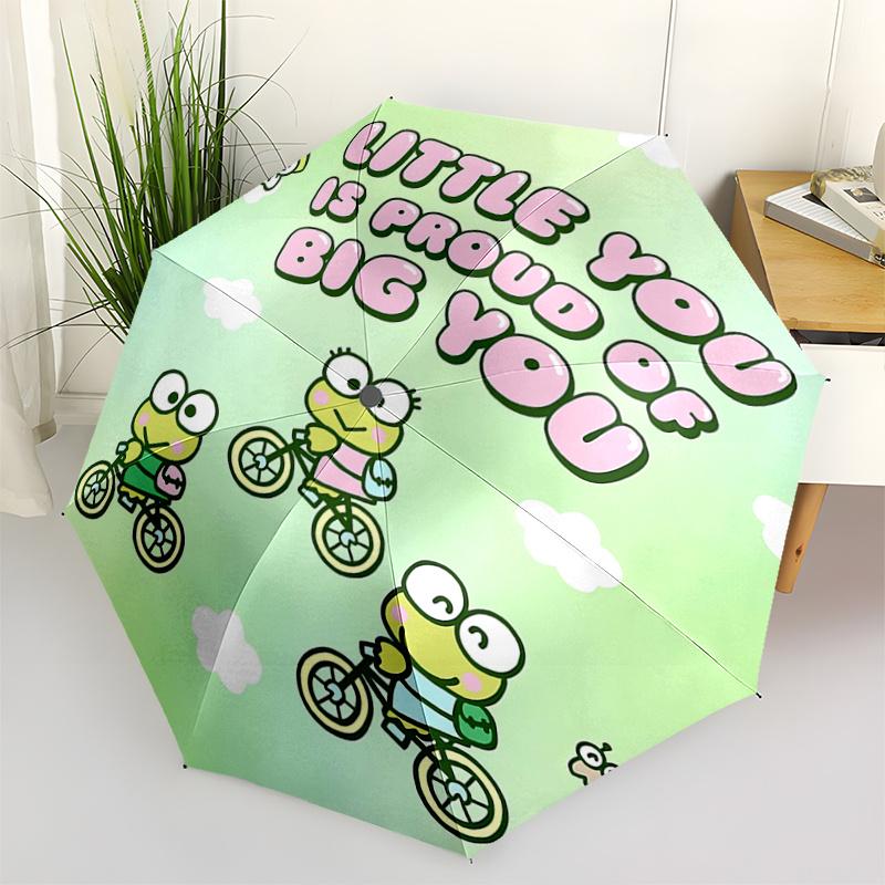 1pc Little You is Proud of Big You: Keroppi s Bicycle Adventure - Automatic Opening/Closing Umbrella with Foldable Design for Outdoor Use, Perfect Gif
1pc Little You is Proud of Big You: Keroppi s Bicycle Adventure - Automatic Opening/Closing Umbrella with Foldable Design for Outdoor Use, Perfect Gif