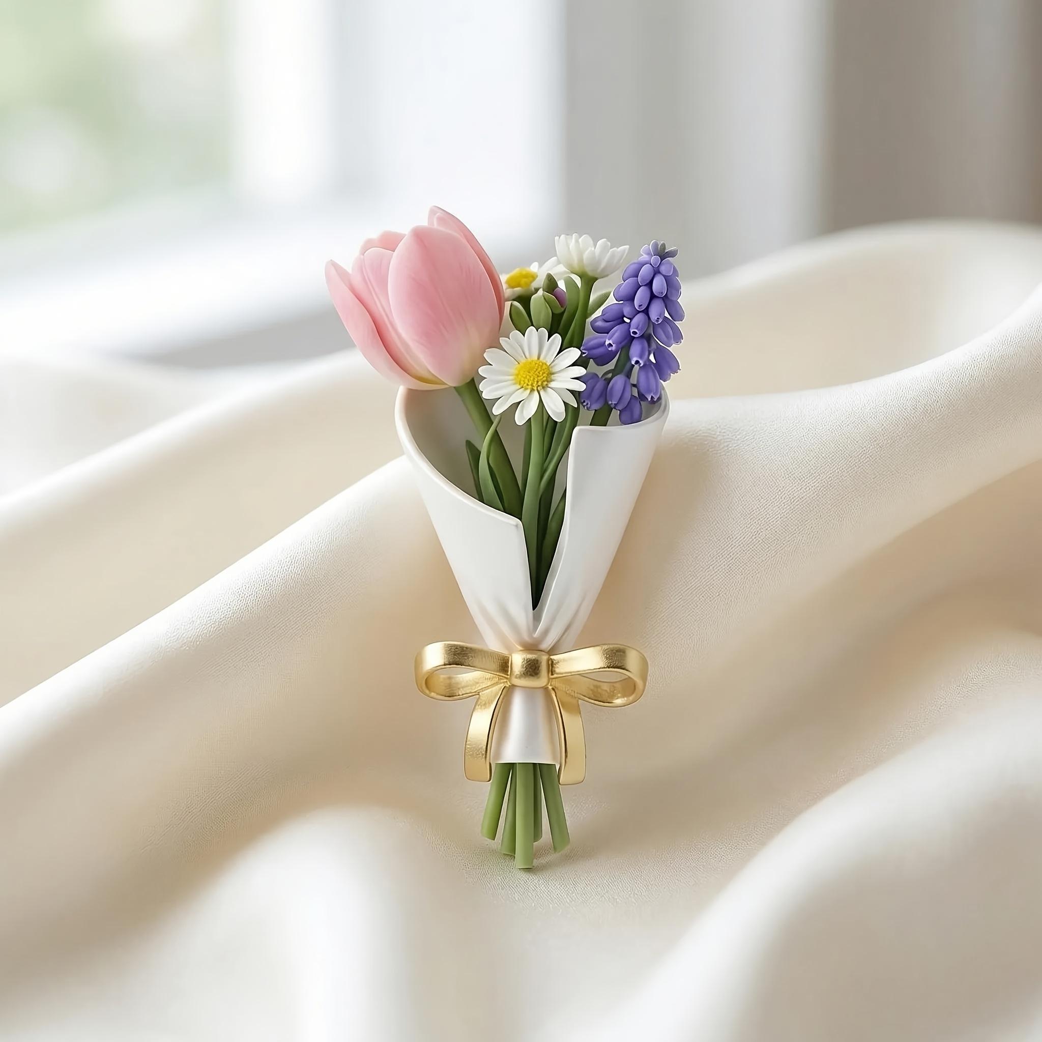 Unique Floral Brooch, Flower Arrangement & Vase Design Brooch золотой
Unique Floral Brooch, Flower Arrangement & Vase Design Brooch золотой