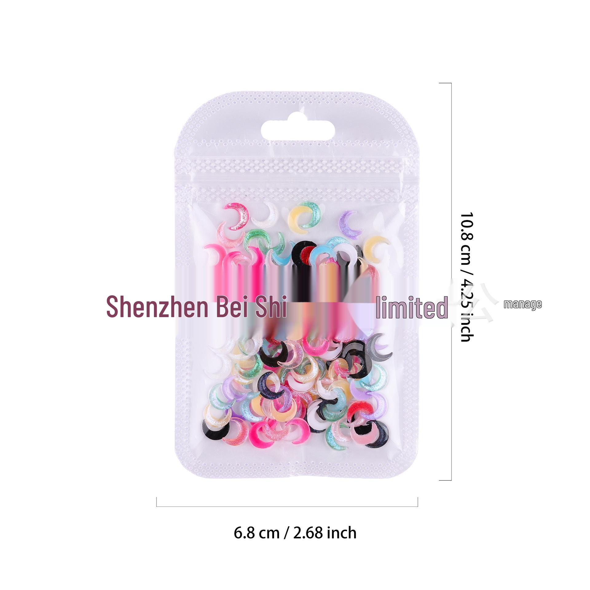 Dopamine Summer Moon Glitter Nail Art Decorations White - One Piece
Dopamine Summer Moon Glitter Nail Art Decorations White - One Piece