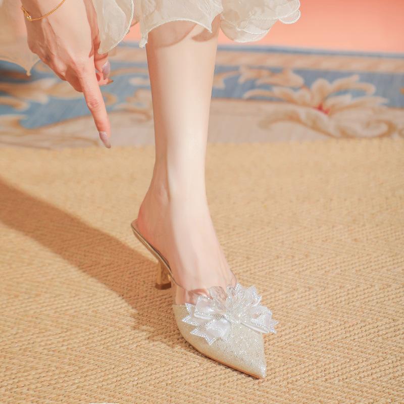 Spring and summer new bow rhinestone pointed half slippers femininity wear sandals stiletto high heels 34 шампанского
Spring and summer new bow rhinestone pointed half slippers femininity wear sandals stiletto high heels 34 шампанского