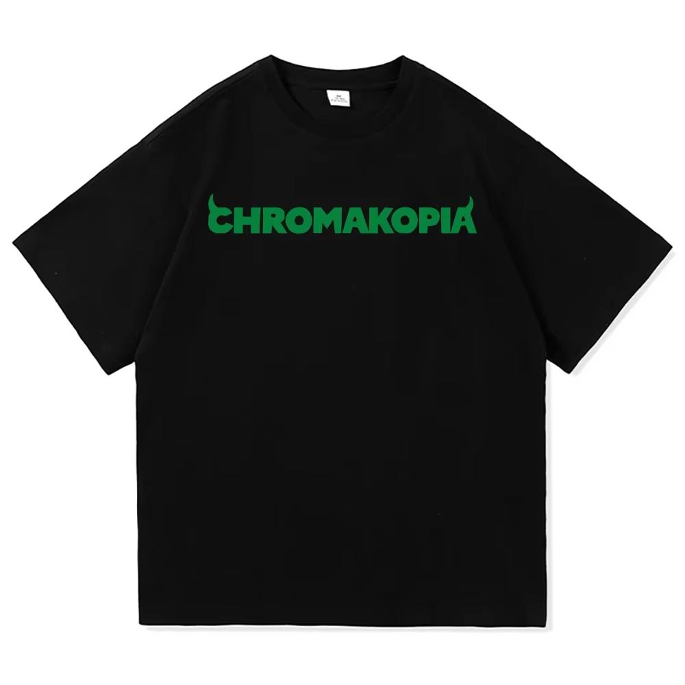 Футболка с надписью «Tyler The Creator Chromakopia» для мужчин и женщин, футболка с эстетичным принтом из высококачественного хлопка с круглым вырезом S
Футболка с надписью «Tyler The Creator Chromakopia» для мужчин и женщин, футболка с эстетичным принтом из высококачественного хлопка с круглым вырезом S