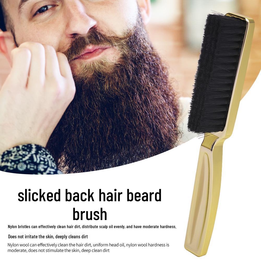 Slicked-Back Hair and Beard Brush - Nylon Bristles with Electroplated Handle As shown чорний
Slicked-Back Hair and Beard Brush - Nylon Bristles with Electroplated Handle As shown чорний