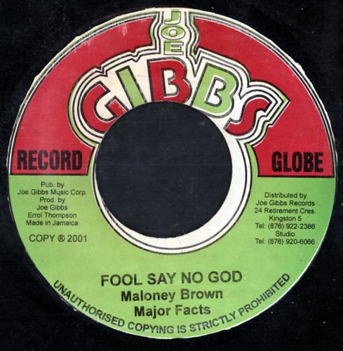 7-дюймовая пластинка MALONEY BROWN & MAJOR FACTS / CANDY - Fool Say No God / Let Them Come НЕТ Joe Gibbs Recor 2001 Ямайка Регги, Ска и Даб Б/У
7-дюймовая пластинка MALONEY BROWN & MAJOR FACTS / CANDY - Fool Say No God / Let Them Come НЕТ Joe Gibbs Recor 2001 Ямайка Регги, Ска и Даб Б/У