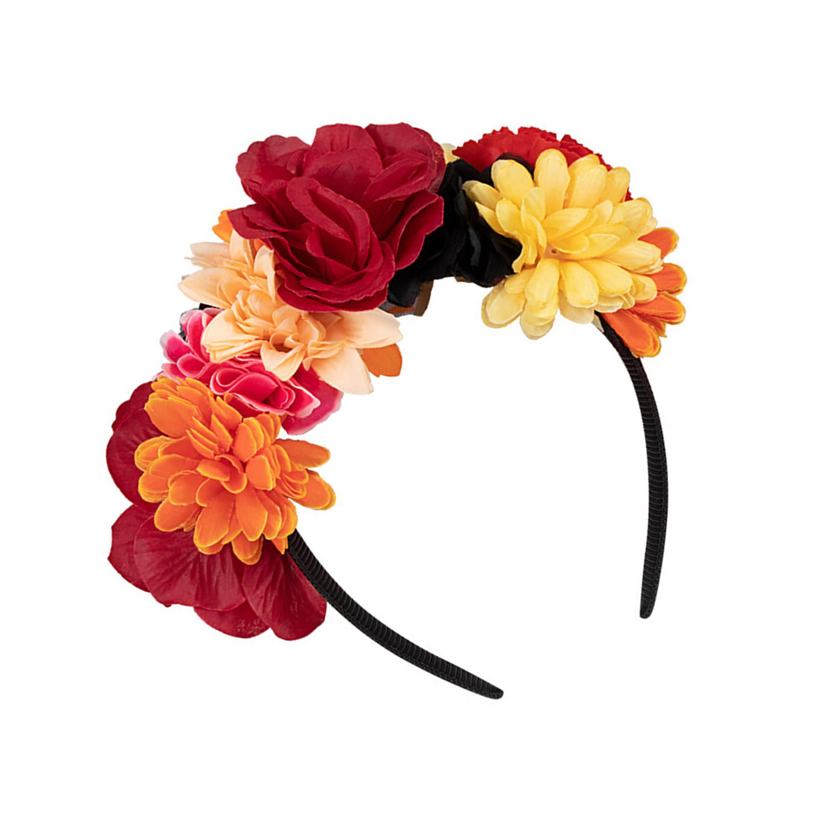 Mexico Festival Hairband Fabric Flower Headband Cosplay Costume Headpiece Family Gathering Day of the Death Hairhoop 1
Mexico Festival Hairband Fabric Flower Headband Cosplay Costume Headpiece Family Gathering Day of the Death Hairhoop 1