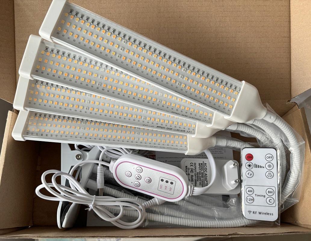 12V LED Grow Light Stand with Clip - Full Spectrum Indoor Supplement for Seedlings & Succulents Red + Blue Light - US Standard
12V LED Grow Light Stand with Clip - Full Spectrum Indoor Supplement for Seedlings & Succulents Red + Blue Light - US Standard