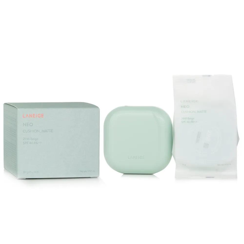 Neo Cushion Matte - 21N1 Beige 2x15g/1.05oz
Neo Cushion Matte - 21N1 Beige 2x15g/1.05oz