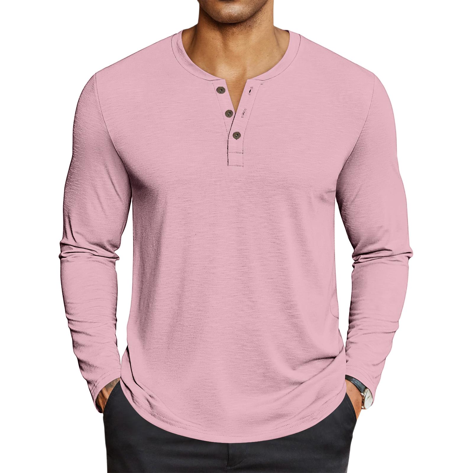 Чоловічий повсякденний однотонний оверсайз топ з довгим рукавом XXXXL рожевий
Чоловічий повсякденний однотонний оверсайз топ з довгим рукавом XXXXL рожевий