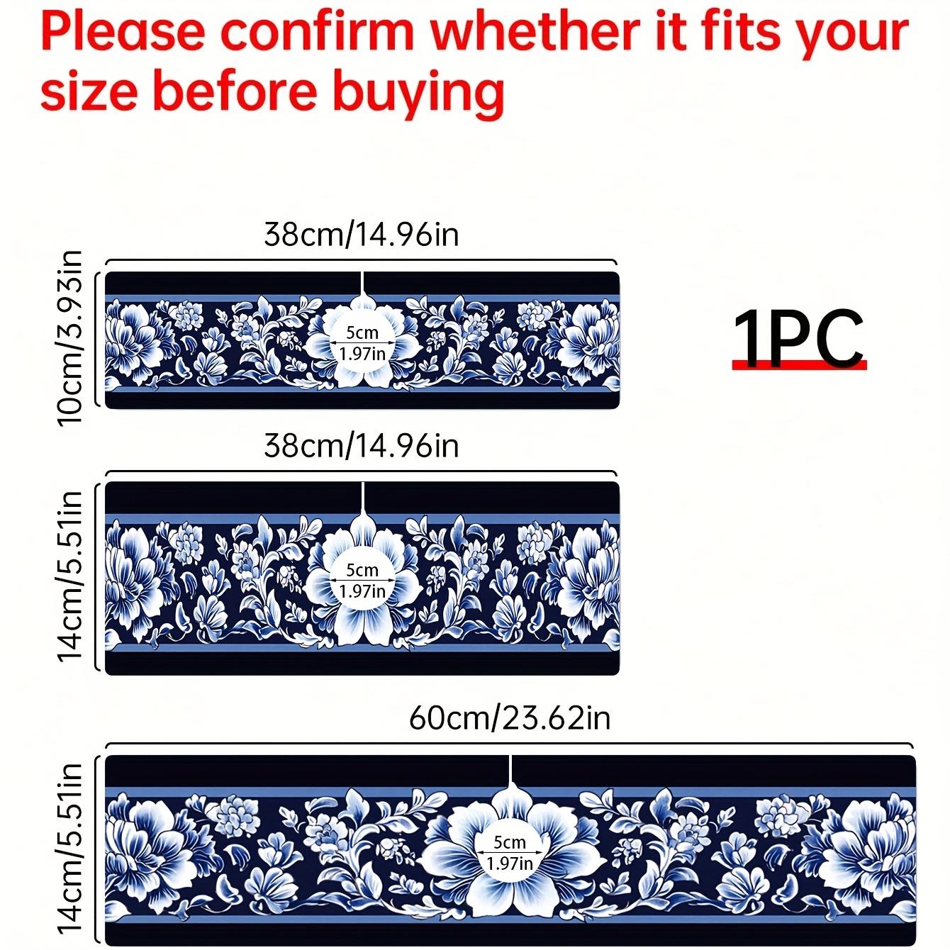 Bohemian Blue-white Flowers Patterned Mat Moisture-proof Drain Mat, Durable Polyester Material, Suitable for Kitchen Bathroom 10X38CM&Strip
Bohemian Blue-white Flowers Patterned Mat Moisture-proof Drain Mat, Durable Polyester Material, Suitable for Kitchen Bathroom 10X38CM&Strip
