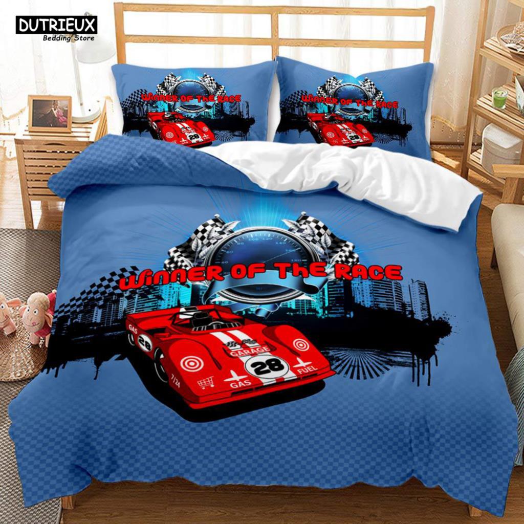 Cool Racing Car Bedding Set New Sports Car Duvet Cover Sets With Pillowcase Double Full King Size Jeep Bed Linen For Teens Boys (135x200cm)
Cool Racing Car Bedding Set New Sports Car Duvet Cover Sets With Pillowcase Double Full King Size Jeep Bed Linen For Teens Boys (135x200cm)